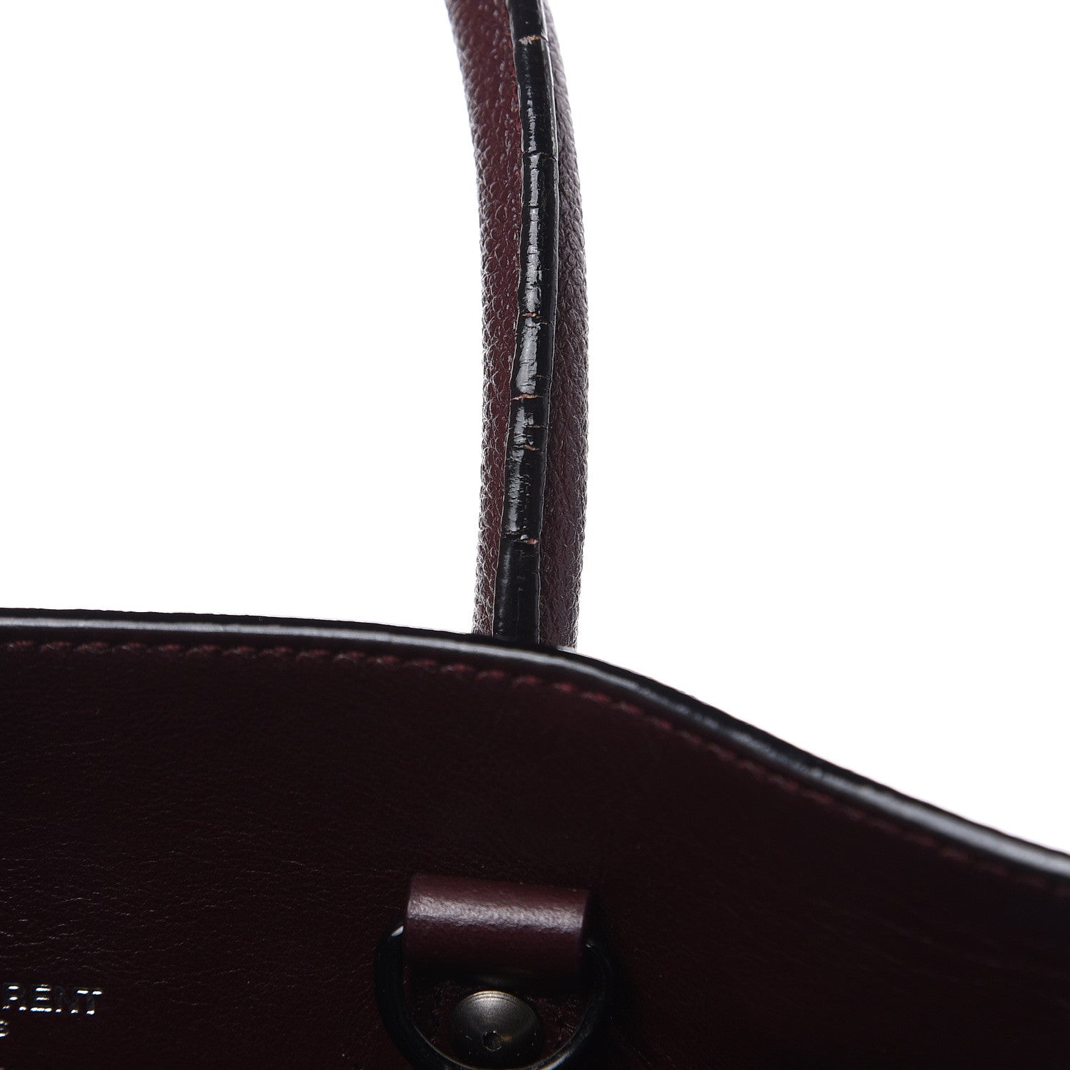 Saint Laurent Grained Calfskin Baby Sac De Jour Amaranto 14 of 14