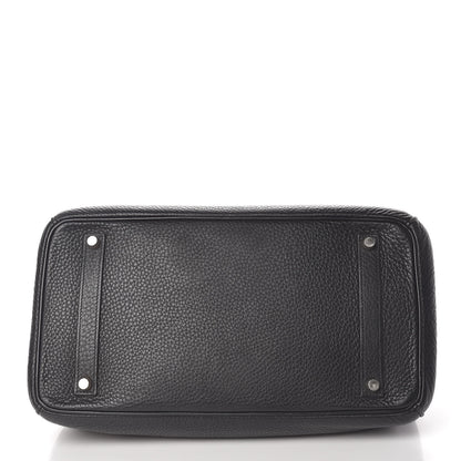 Hermes Taurillon Clemence Birkin 35 Black 6 of 40