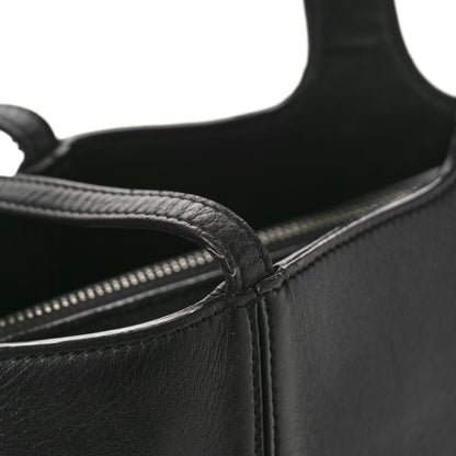 Celine Supple Natural Calfskin Medium Tri-Fold Bag Black 10 of 11
