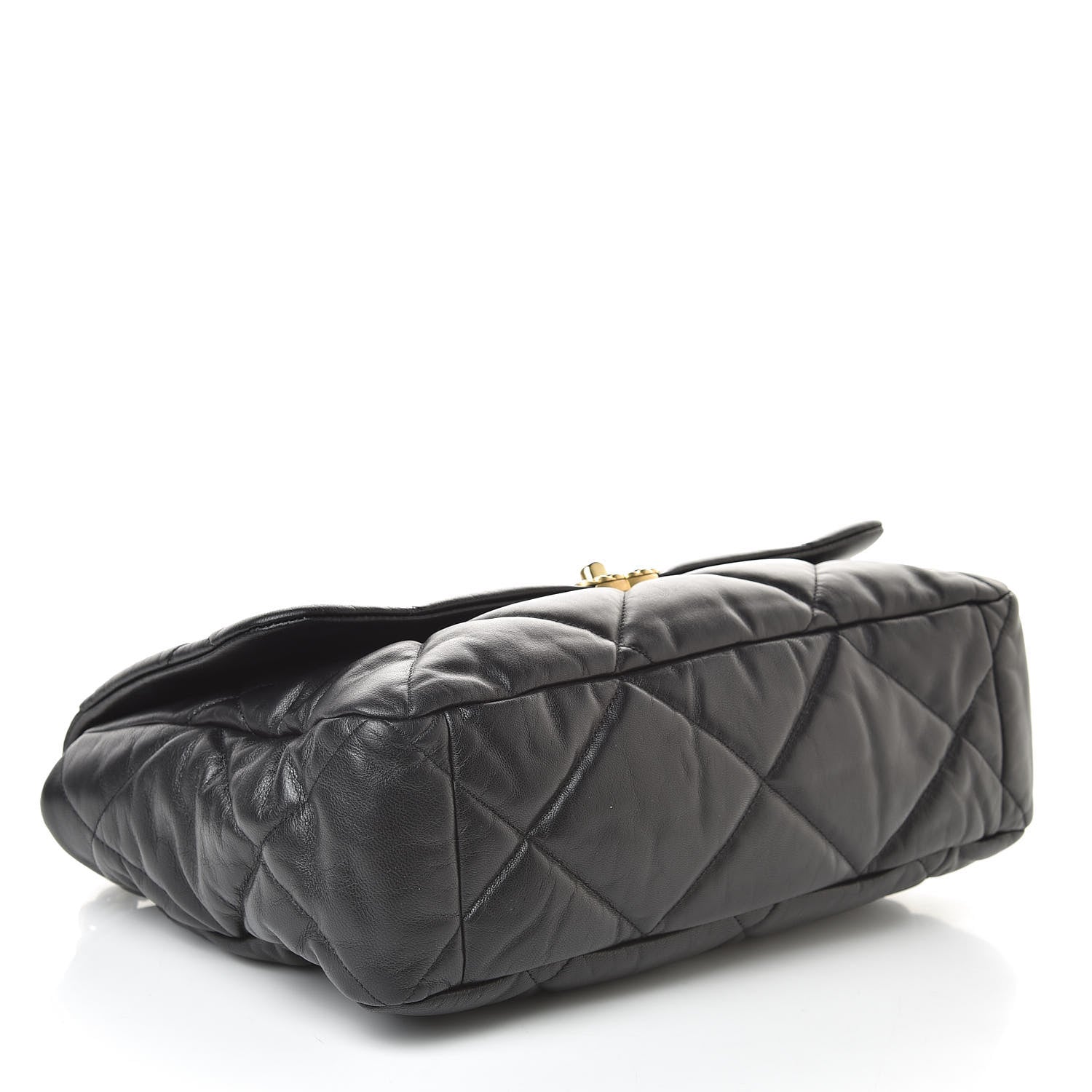 Chanel Goatskin Quilted Maxi 19 Flap Black 4 of 14