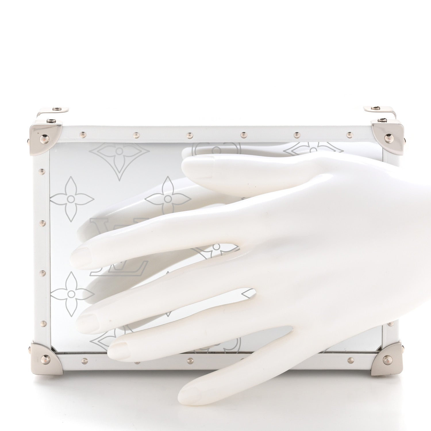 Louis Vuitton Monogram Mirror Jewelry Box White 2 of 10