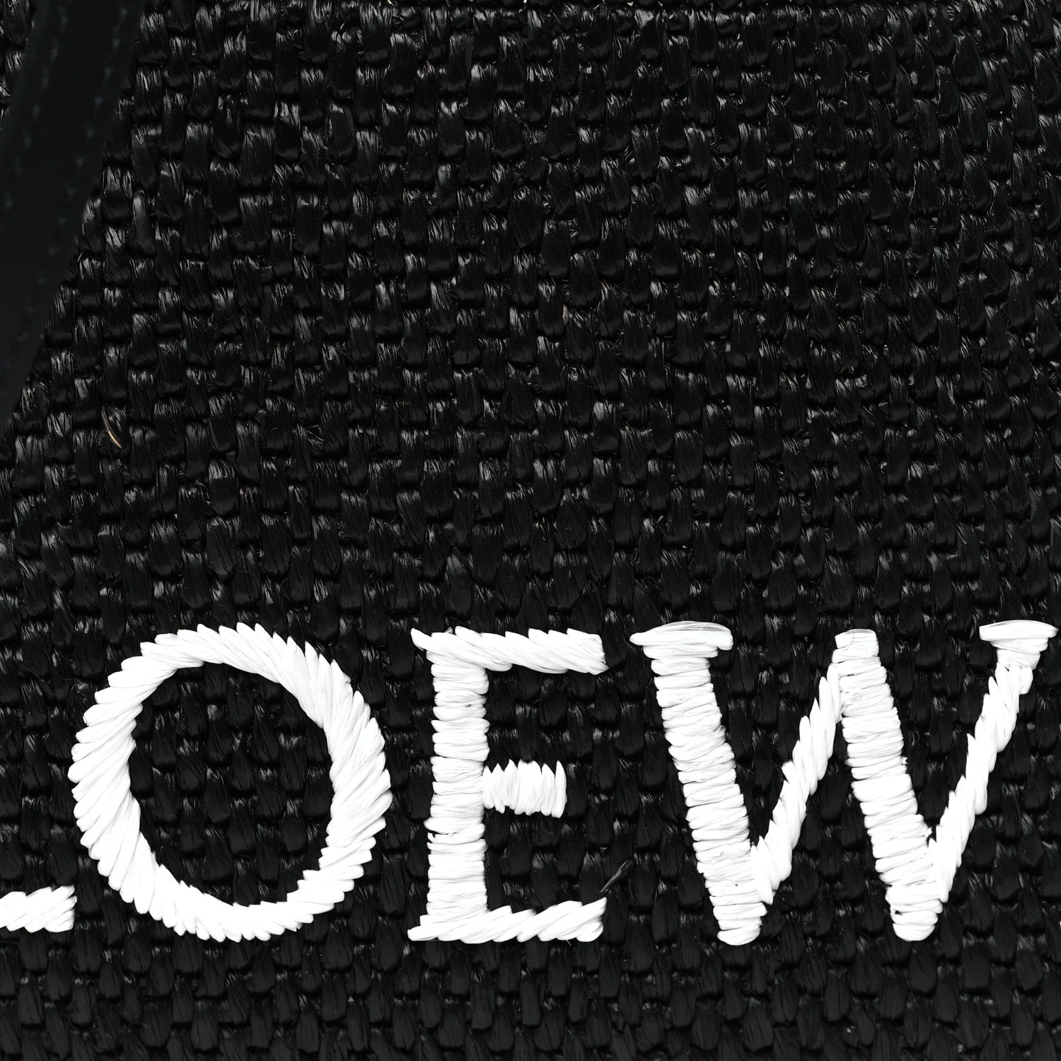 Loewe X PAULA'S IBIZA Raffia Font Tote Black 7 of 10