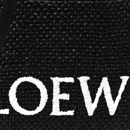 Loewe X PAULA'S IBIZA Raffia Font Tote Black 7 of 10