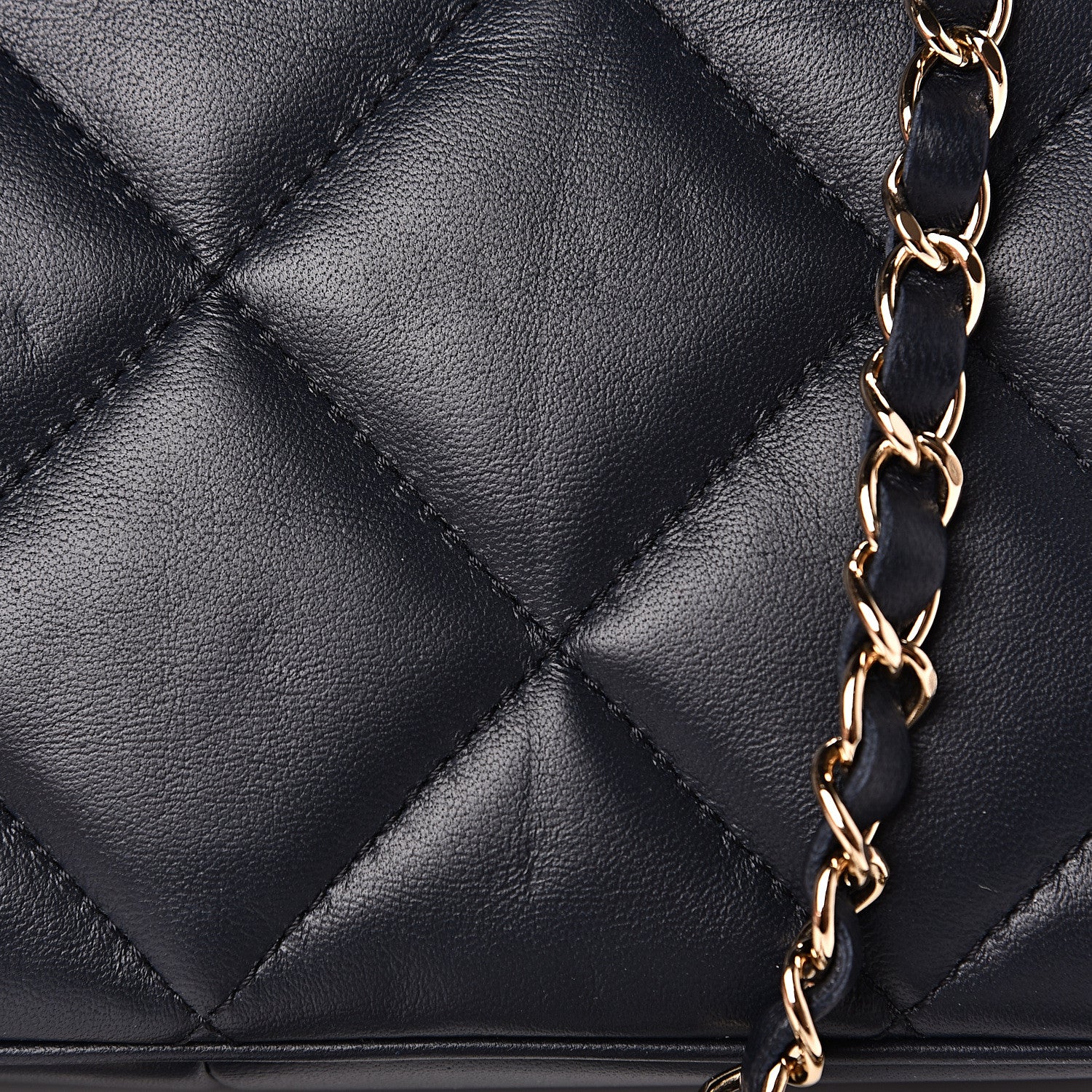 Chanel Lambskin Quilted Easy Carry Flap Navy 11 of 14