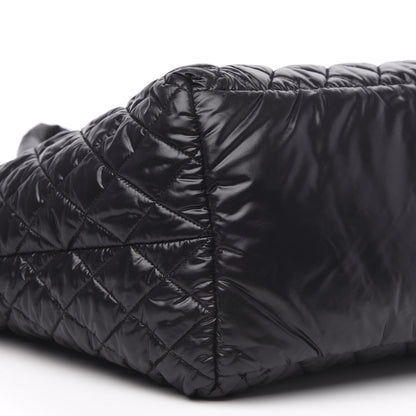 Chanel Nylon Quilted Large Coco Cocoon Tote Black 7 of 9