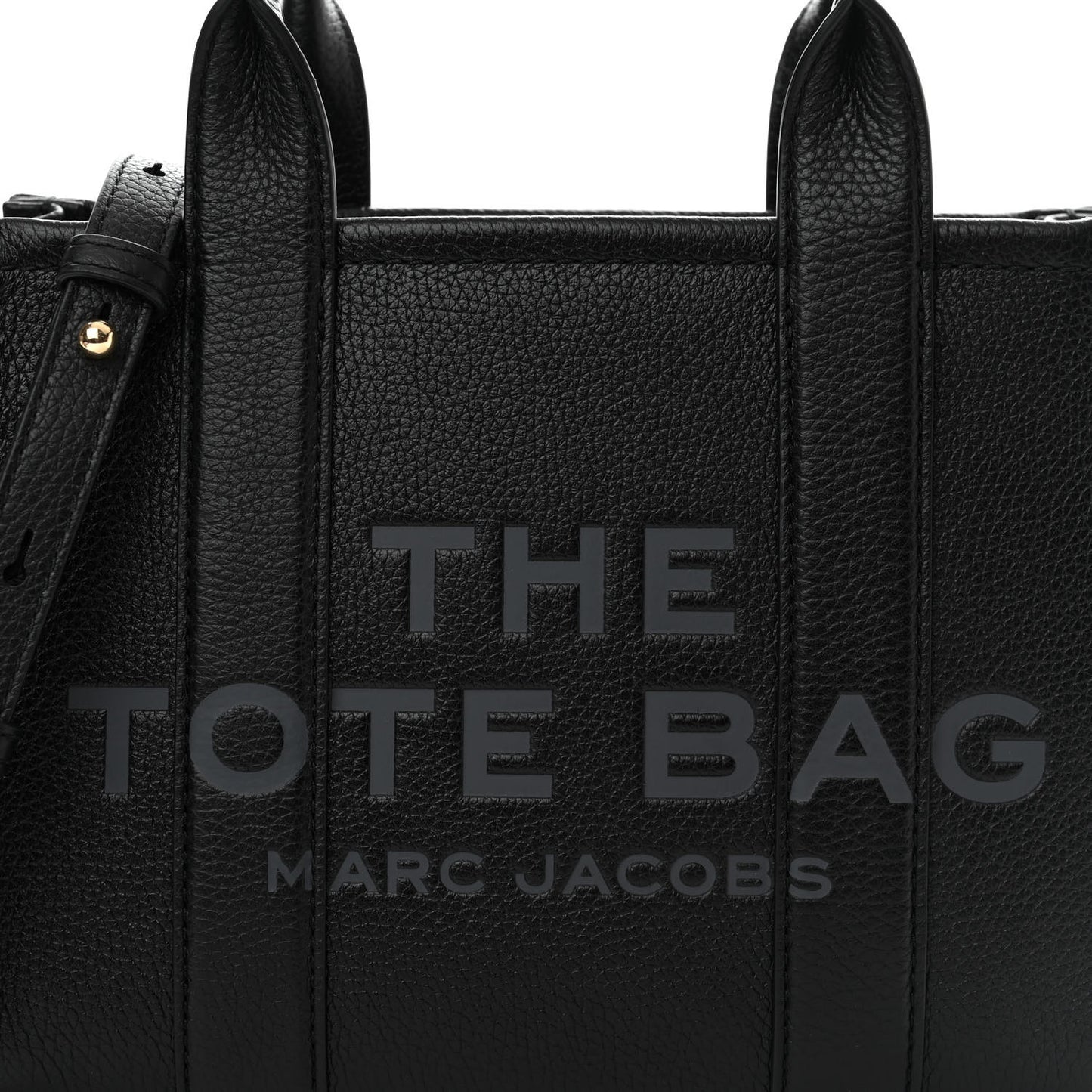 Grained Calfskin Small The Tote Bag Black