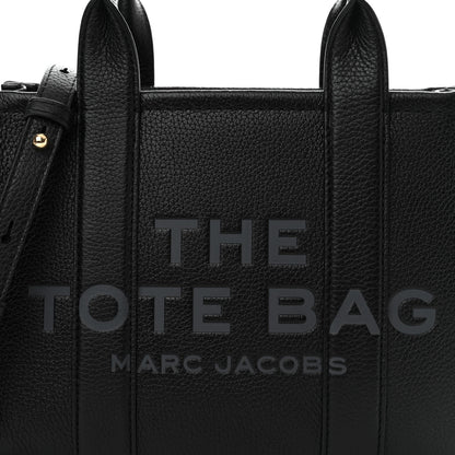 Marc Jacobs Grained Calfskin Small The Tote Bag Black 8 of 11