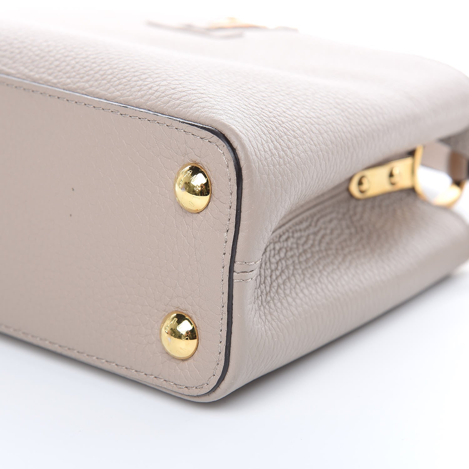 Louis Vuitton Taurillon Capucines BB Galet 8 of 10