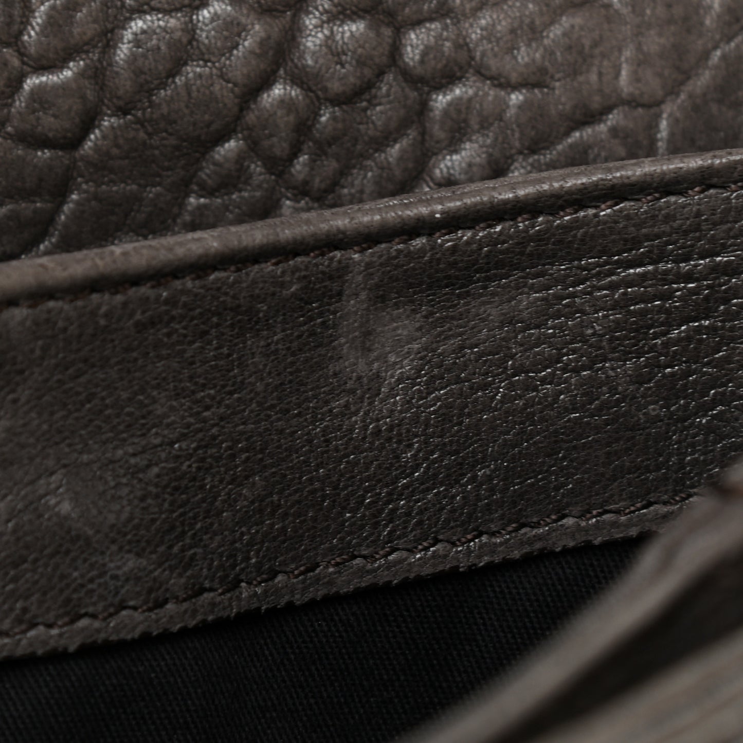 Bullhide Calfskin Medium Antigona Envelope Clutch Brown