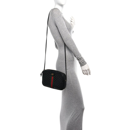 Gucci Calfskin Web Trapuntata Small GG Shoulder Bag Black 2 of 10