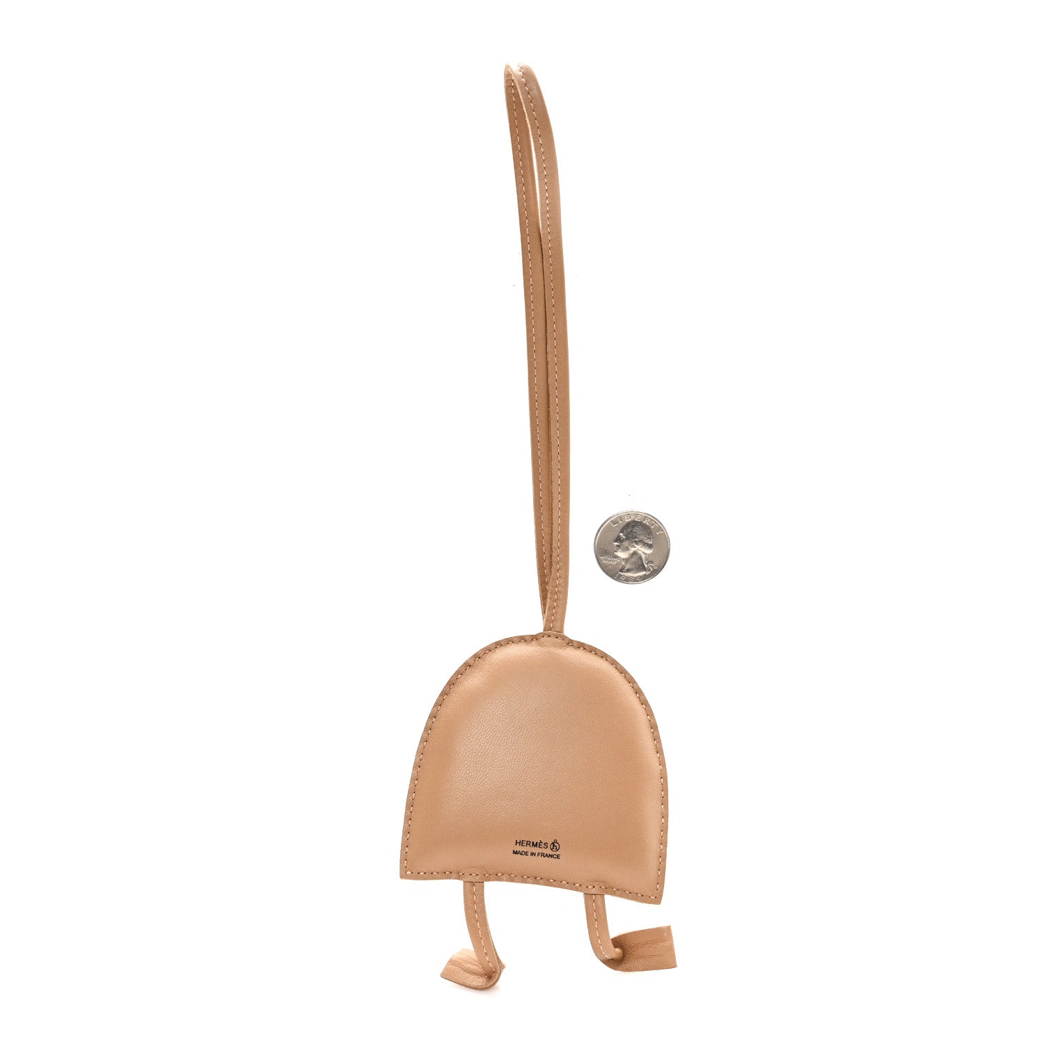 Hermes Lambskin Silk Petit H Hibouton Charm 2 of 3