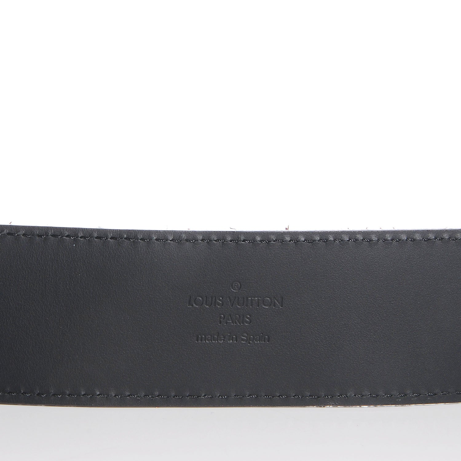 Louis Vuitton Suede Damier LV Initiales 40MM Belt 95 38 Moka 4 of 13
