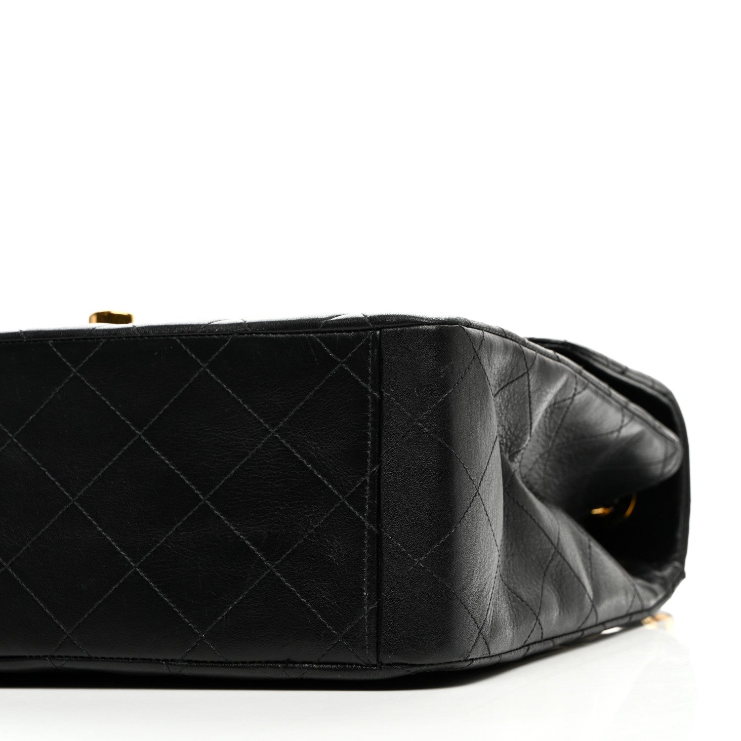 Chanel Lambskin Quilted XL Jumbo Single Flap Black 10 of 10