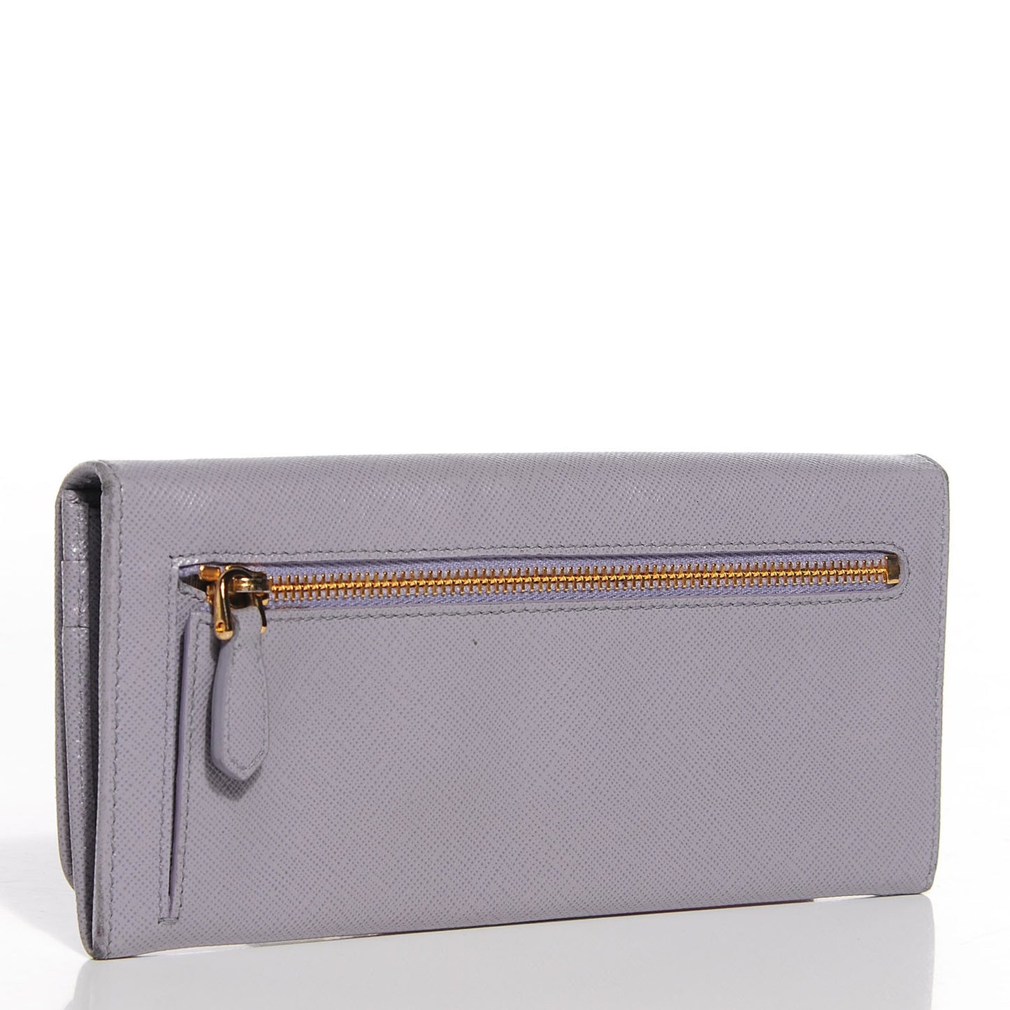 Saffiano Bow Flap Wallet Glicine