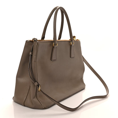 Prada Saffiano Medium Galleria Double Zip Tote Pomice 4 of 10