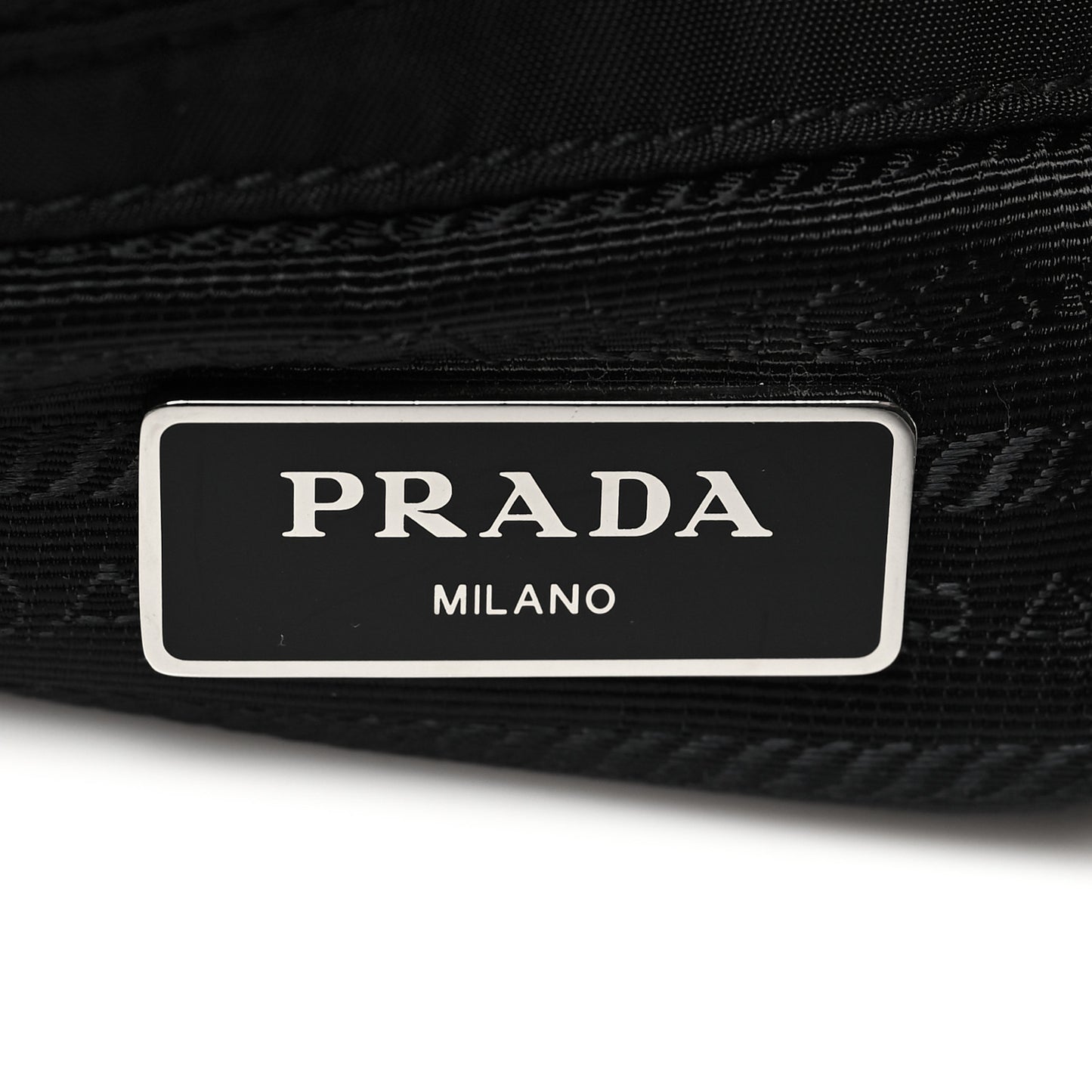 Re-Nylon Nappa Triangle Quilted Padded Double Handled Zip Pocket Tote Black