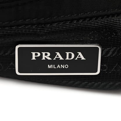 Prada Re-Nylon Nappa Triangle Quilted Padded Double Handled Zip Pocket Tote Black 6 of 9