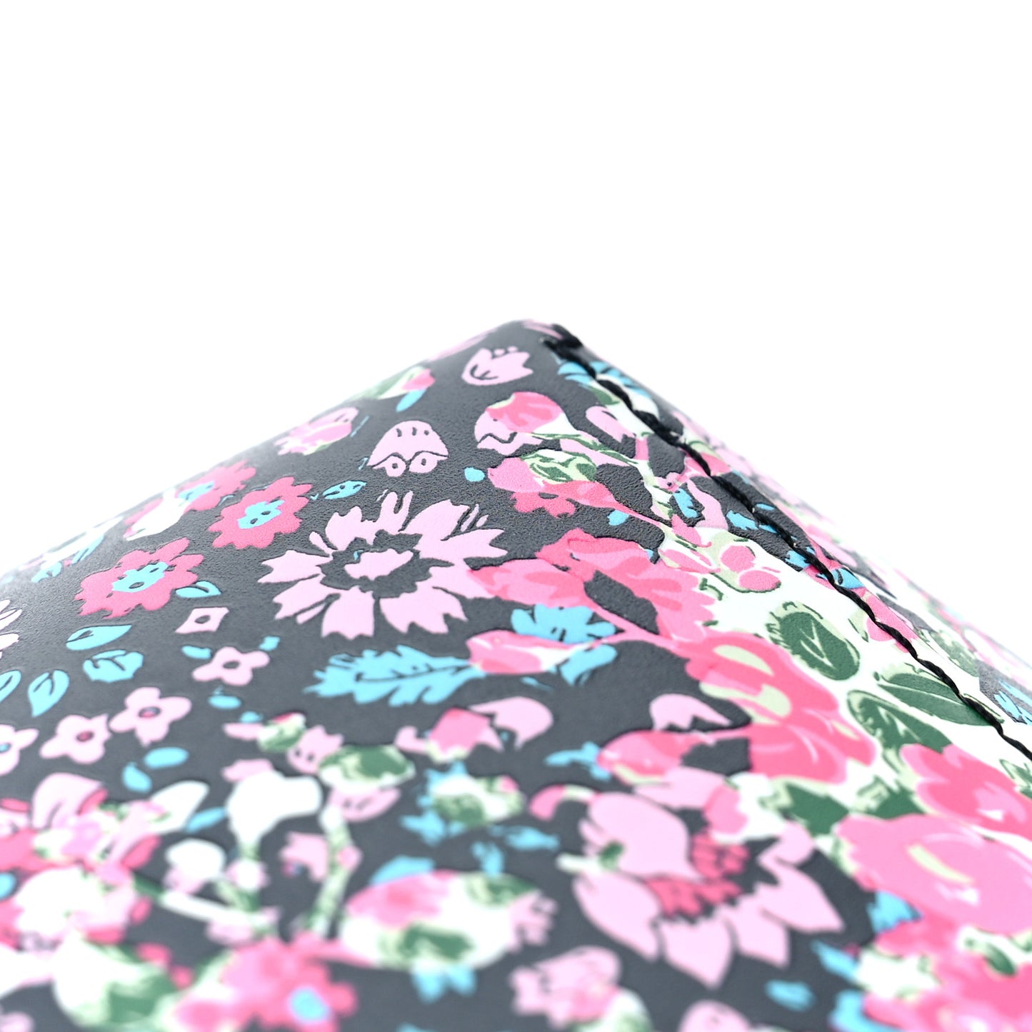 Calfskin Floral Print Toupie Multicolor