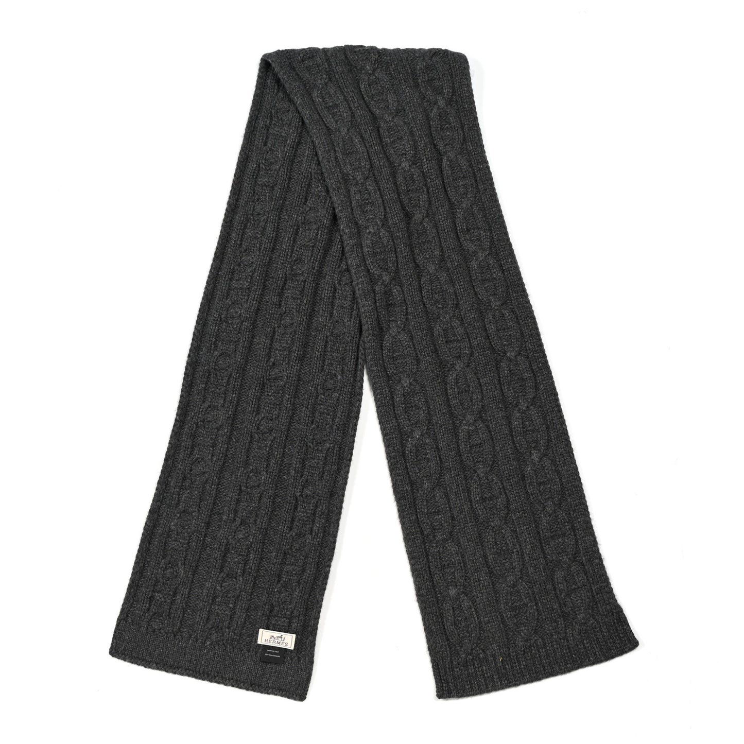Cashmere Tri-Maillon Muffler Gris