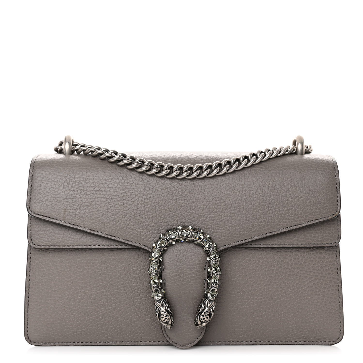 Gucci Pebbled Calfskin Small Dionysus Shoulder Bag Dusty Grey 1 of 9