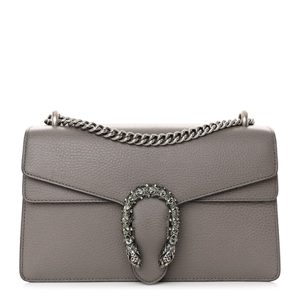 Gucci Pebbled Calfskin Small Dionysus Shoulder Bag Dusty Grey 1 of 9