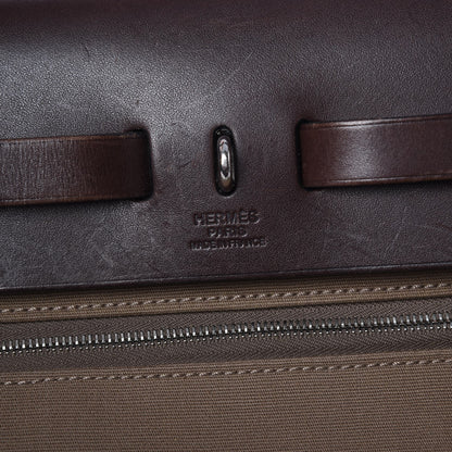 Hermes Vache Hunter Toile Herbag Zip 31 PM Etoupe Ebene 16 of 16