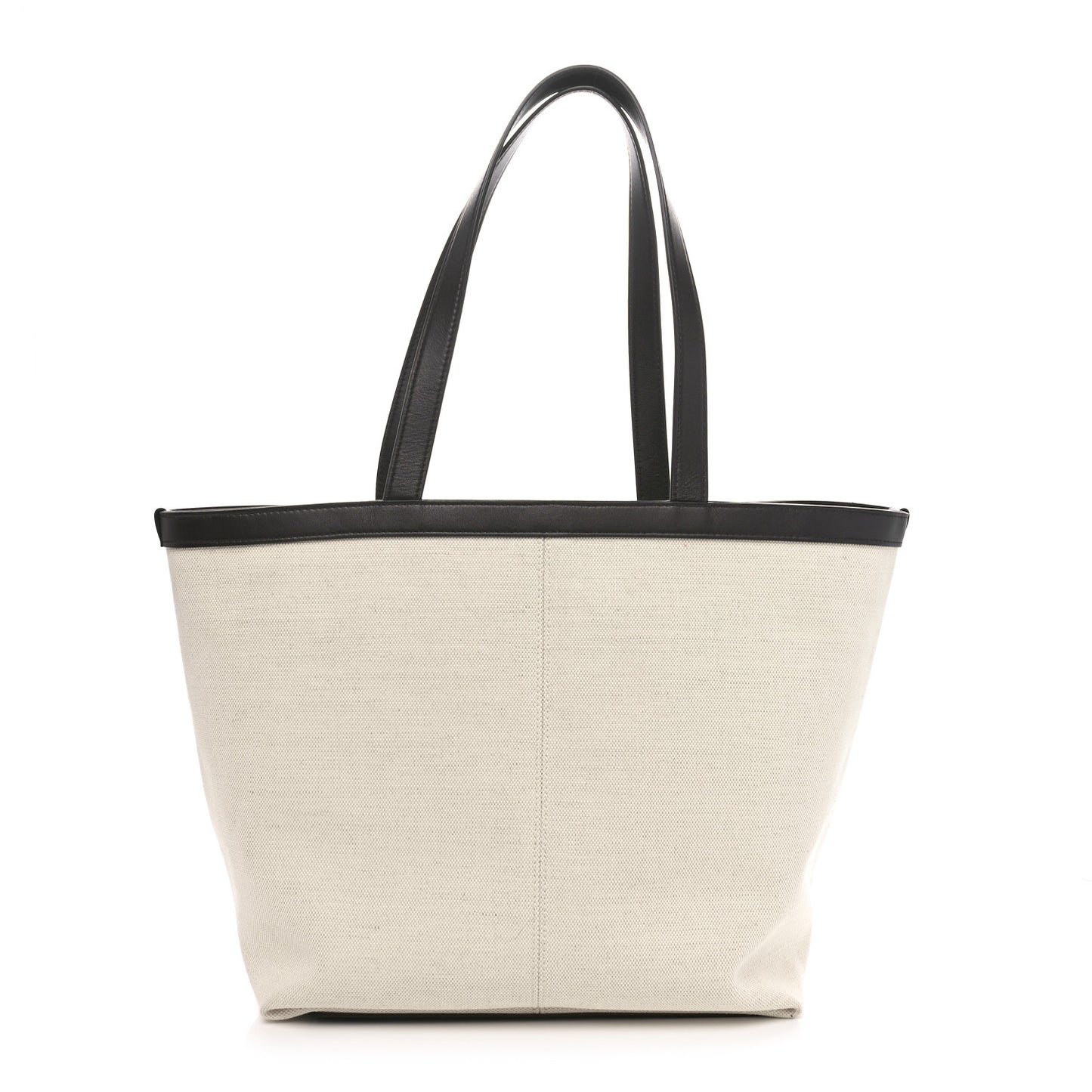 Canvas Mix Nappa Intrecciato Medium Flip Flap Tote Natural Fondant