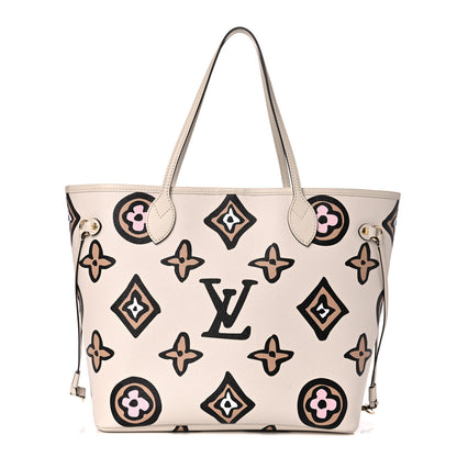 Louis Vuitton Monogram Giant Wild At Heart Neverfull MM Creme 3 of 11
