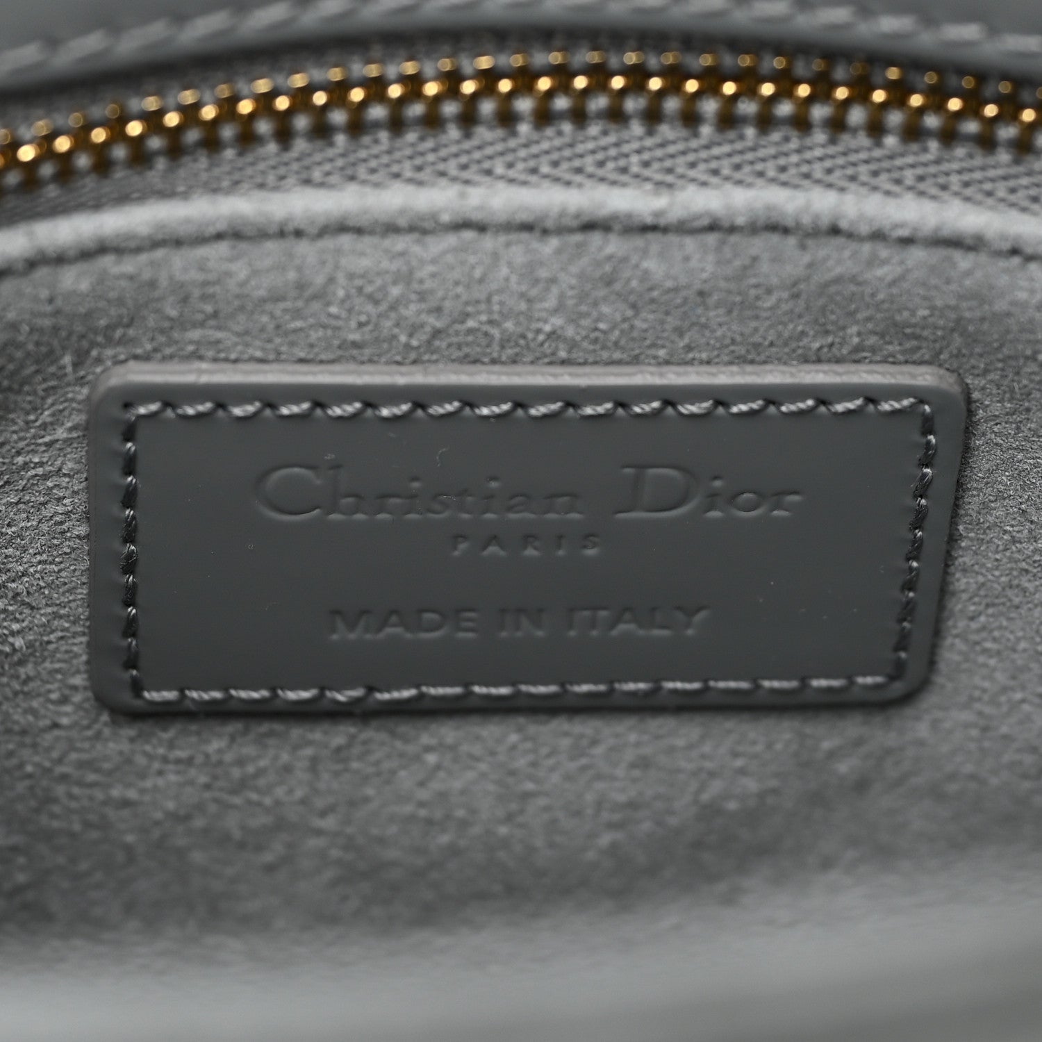 Christian Dior Patent Cannage Mini Lady Dior Grey Stone 6 of 12