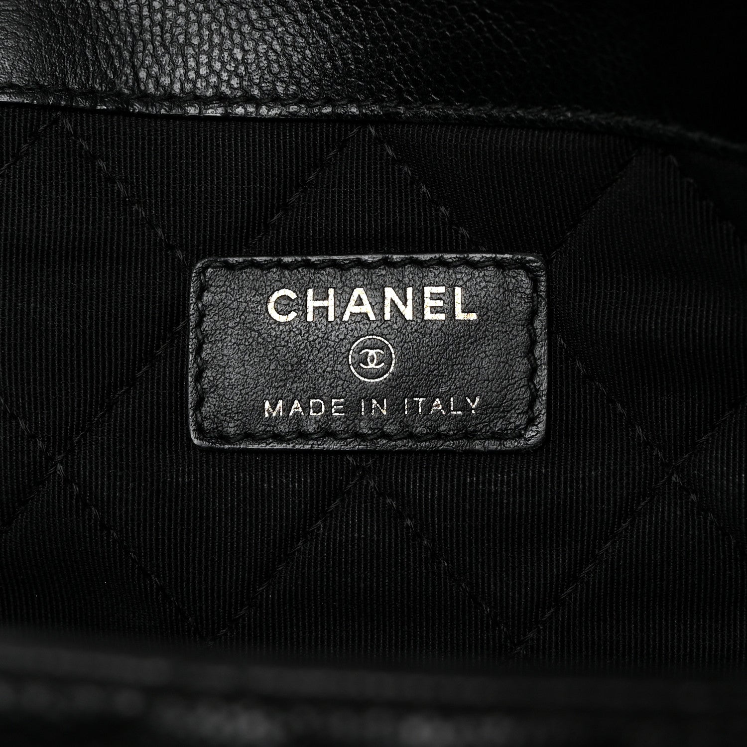 Chanel Caviar Quilted Medium Golden Class Pouch Black 6 of 7