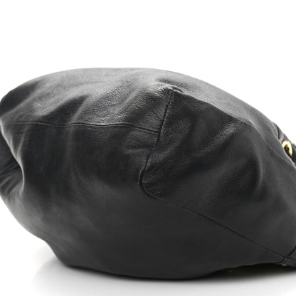 Chanel Rabbit Fur Reversible Drawstring Bag Black 16 of 16