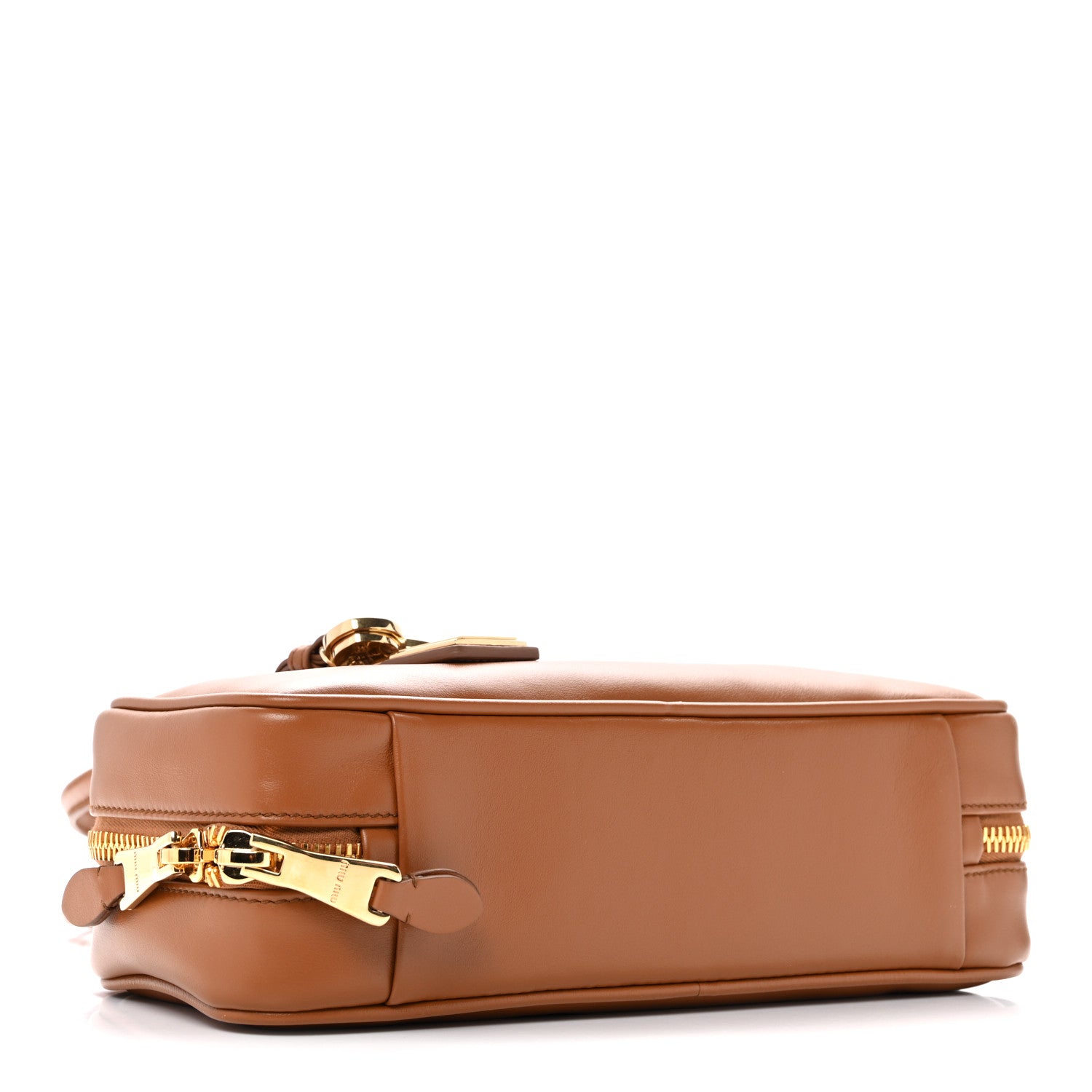 Miu Miu Nappa Small Beau Top Handle Bag Cognac 4 of 10