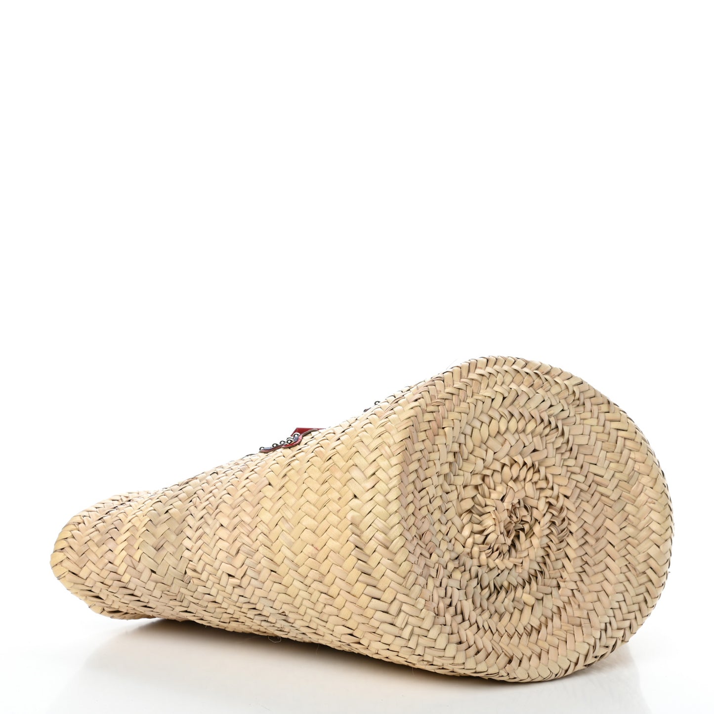 Woven Raffia Kendra Logo Tote Multicolor