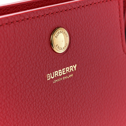 Burberry Grainy Calfskin Small Two Handle Title Bag Red 9 of 13