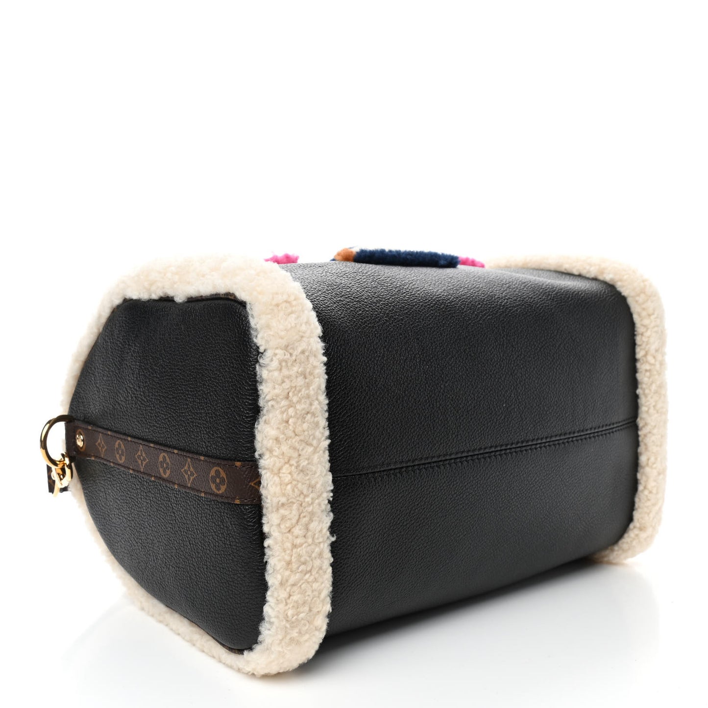 Calfskin Monogram Teddy Speedy Bandouliere 30 Black