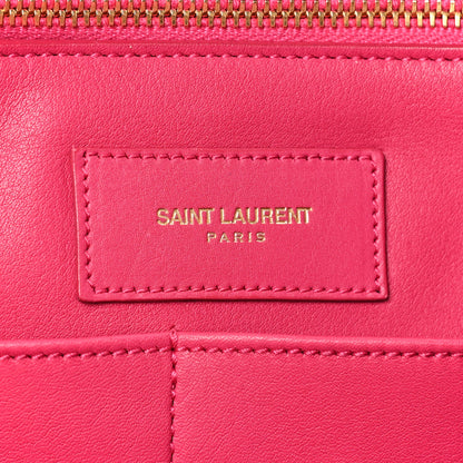 Saint Laurent Calfskin Large Classic Y Cabas Fuchsia 5 of 10