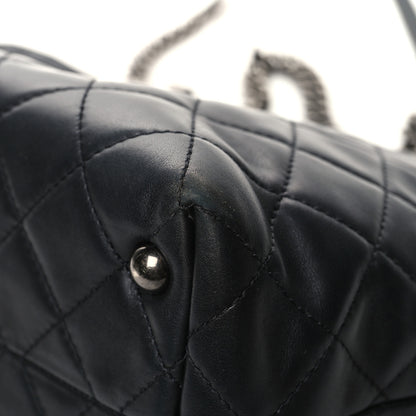 Chanel Calfskin Quilted Small Shopping In Chains Tote Black 12 of 14