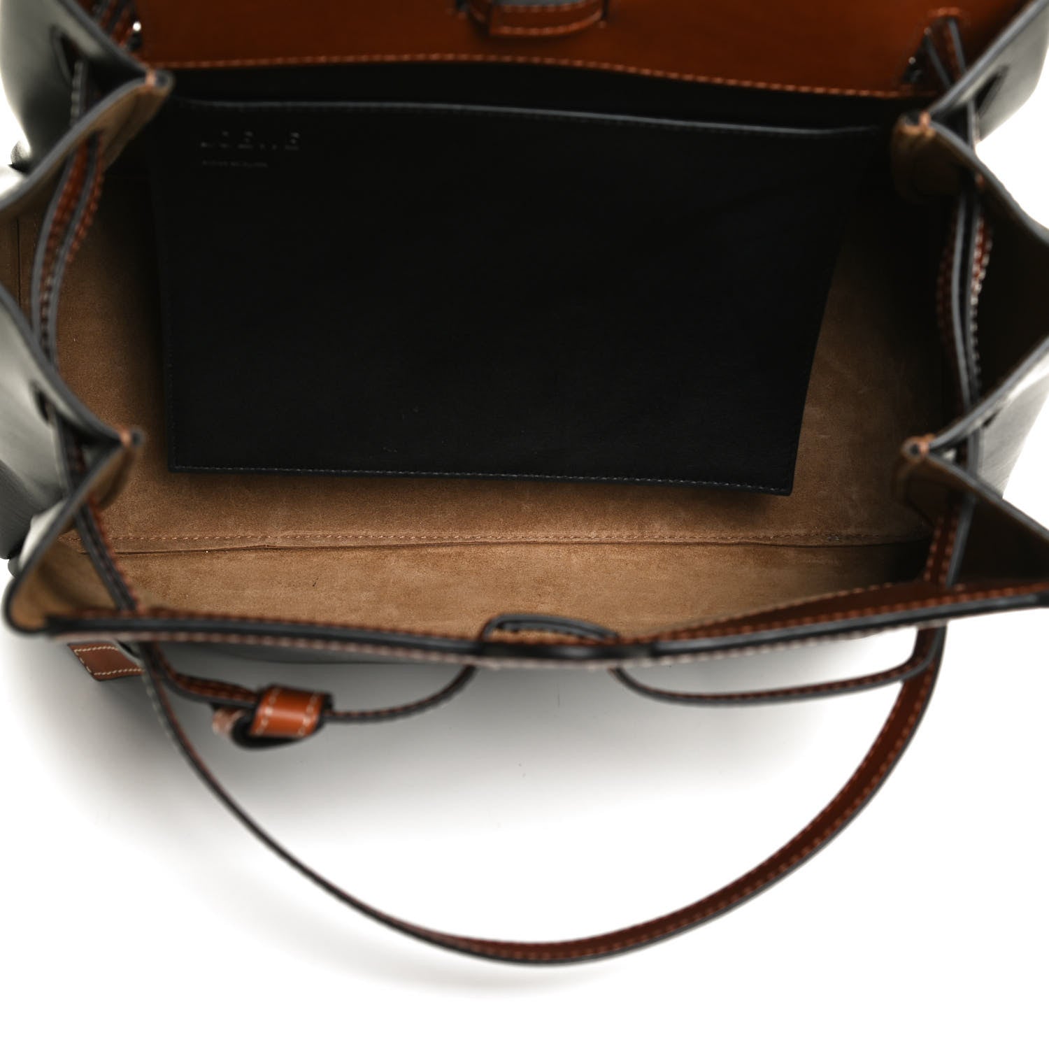 Loewe Boxcalf Lazo Tote Black Tan 5 of 10