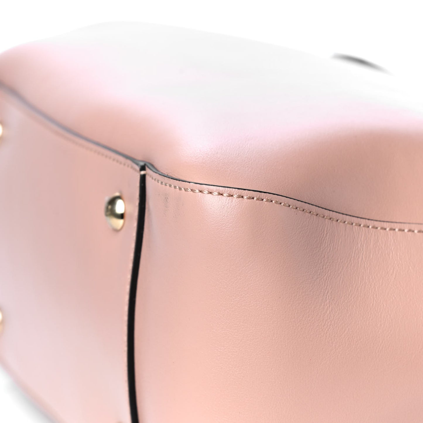 Vitello Glacier Small FF Tote Rosa Bourbon