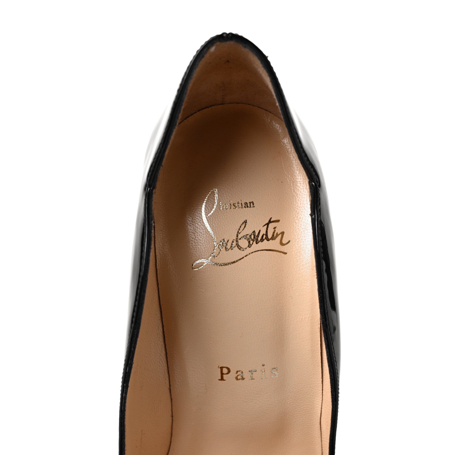 Christian Louboutin Patent Wawy Dolly 120 Pumps 37 Black 7 of 7