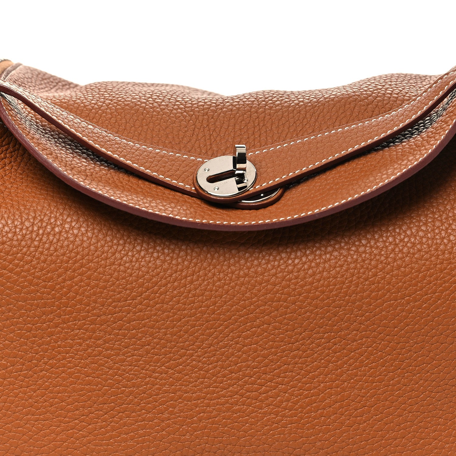 Hermes Taurillon Clemence Lindy 34 Gold 7 of 9