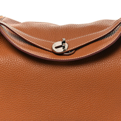 Hermes Taurillon Clemence Lindy 34 Gold 7 of 9