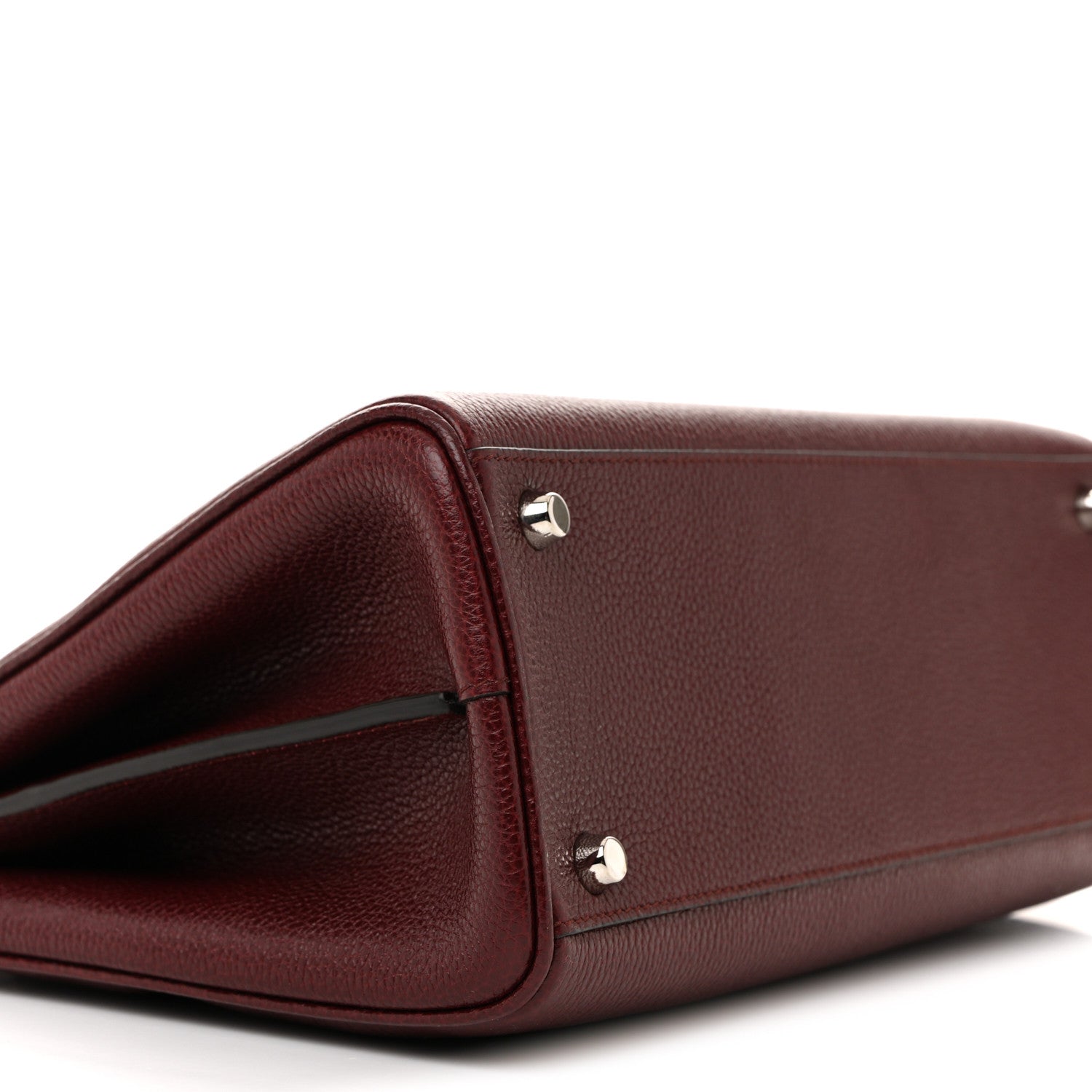 Gucci Grainy Calfskin Small Zumi Top Handle Bag Vintage Bordeaux 9 of 14
