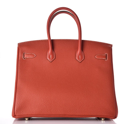 Hermes Togo Birkin 35 Sanguine 4 of 34