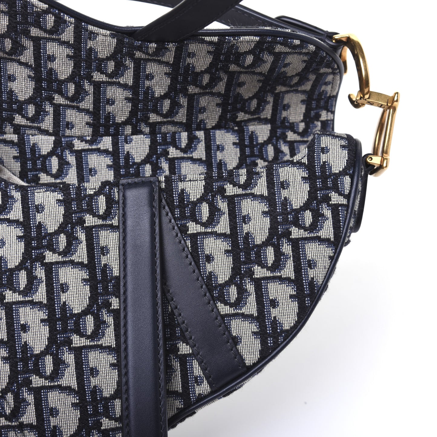 Oblique Mini Saddle Bag Blue