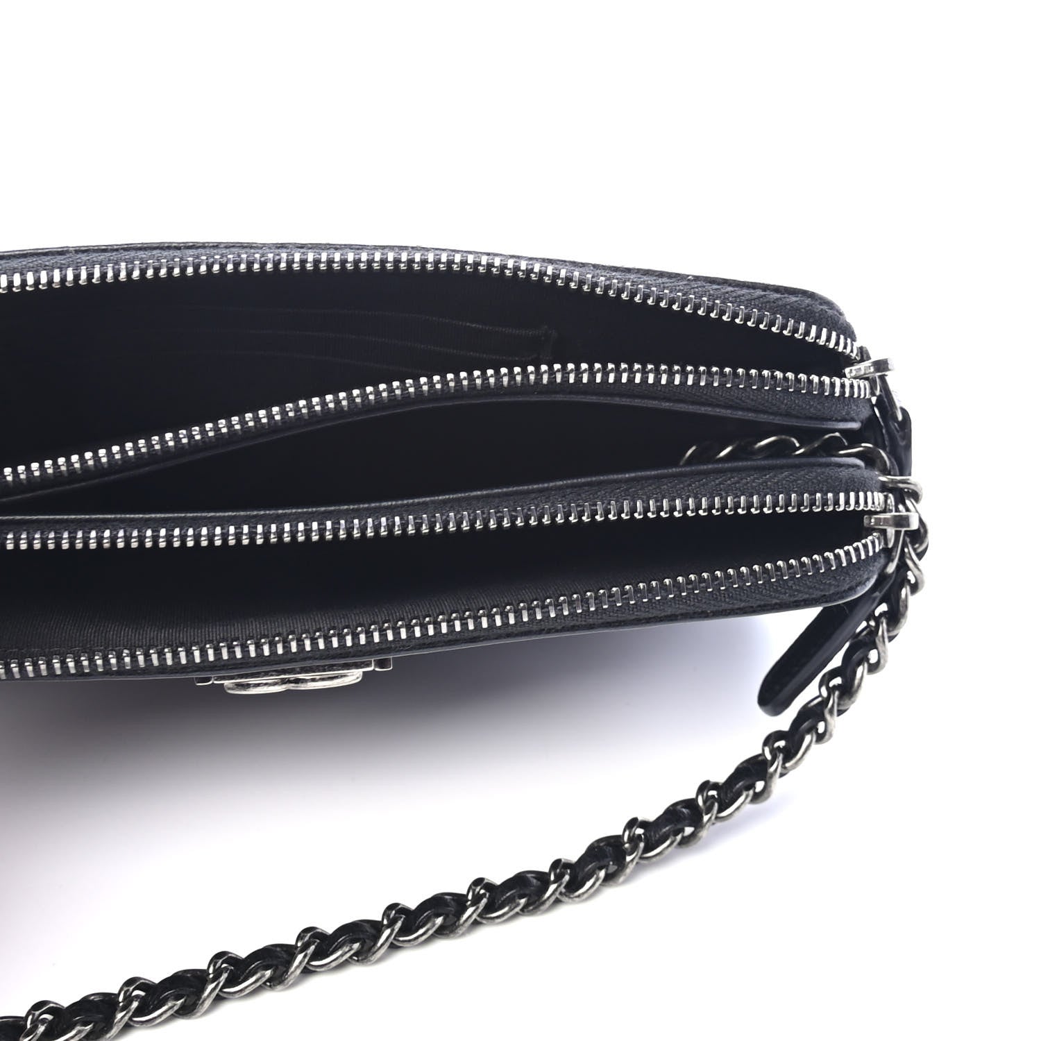 Chanel Caviar Quilted Small Boy Clutch With Chain Black 4 of 5