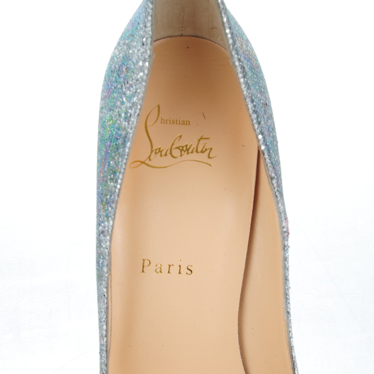 Christian Louboutin Glitter So Kate 120 Pumps 40 Solaria 7 of 8