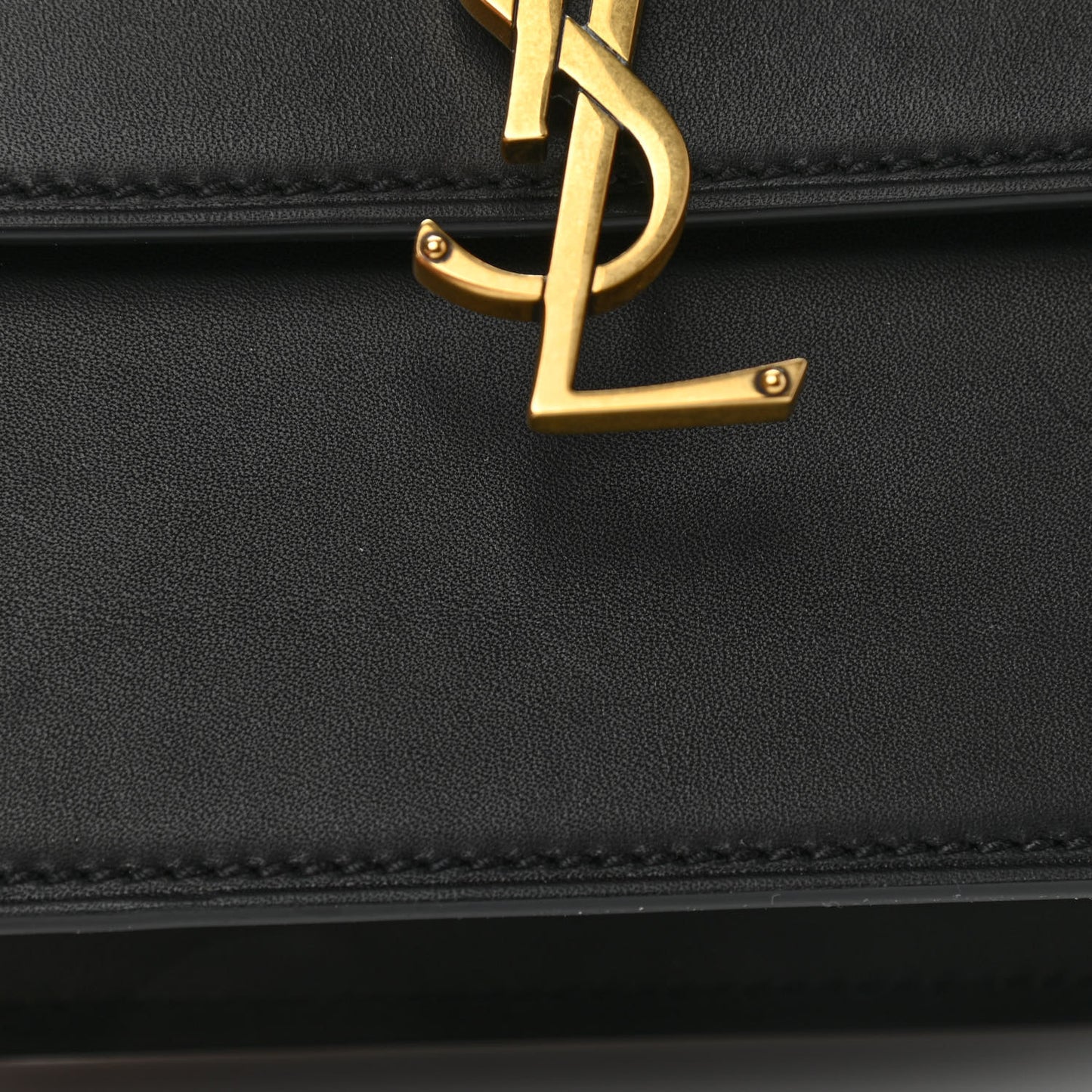 Smooth Calfskin North South Kaia Satchel Black