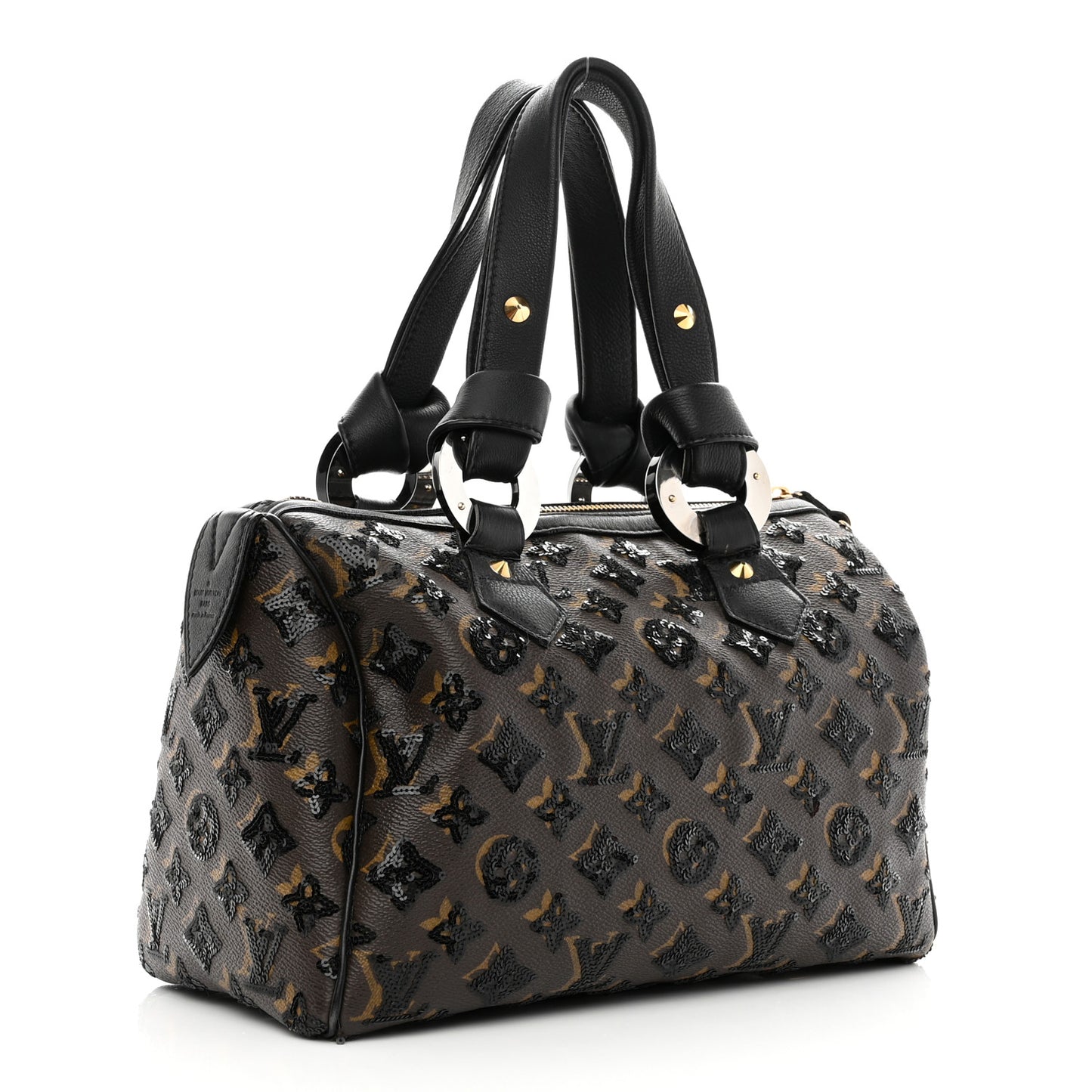 Monogram Sequins Eclipse Speedy 28 Black