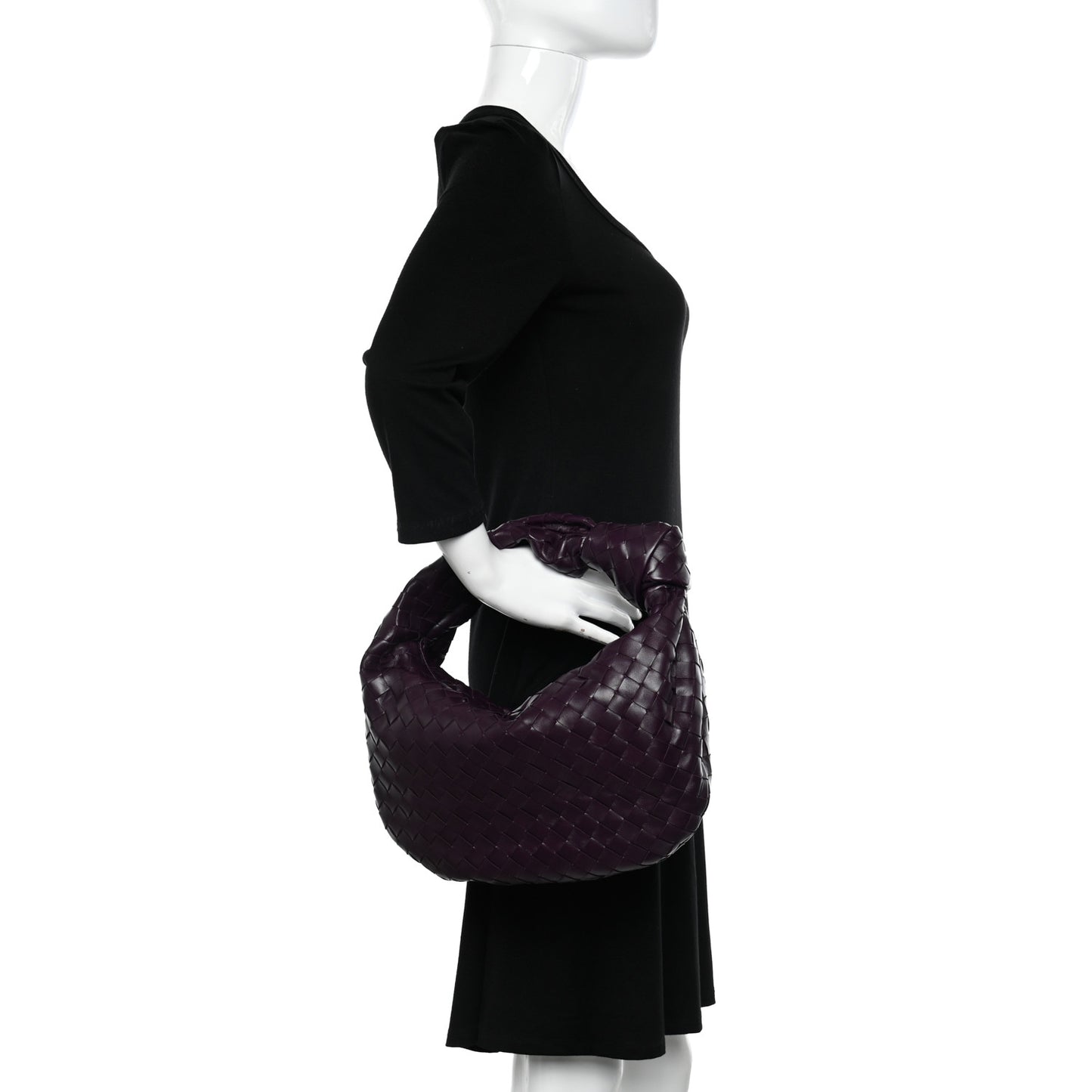 Nappa Intrecciato Teen Jodie Hobo Dark Mystic